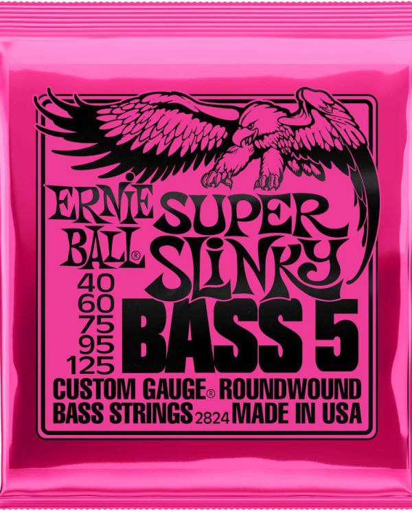 Juego de Cuerdas para Bajo de 5 cuerdas Ernie Ball 2824