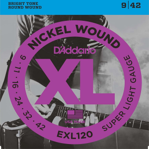 Juego de Cuerdas para Guitarra Eléctrica D´Addario EXL120