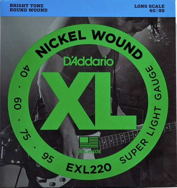 Juego de Cuerdas para Bajo D´Addario EXL220