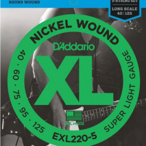 Juego de Cuerdas para Bajo de 5 cuerdas D´Addario EXL220-5