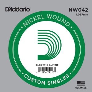 Cuerda .042 Entorchada para Guitarra Eléctrica D´Addario NW042