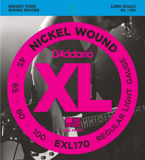 Juego de Cuerdas para Bajo D´Addario EXL170