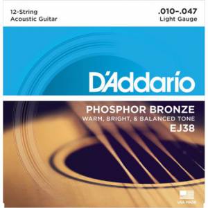Juego de Cuerdas para Guitarra Acústica D´Addario EJ38