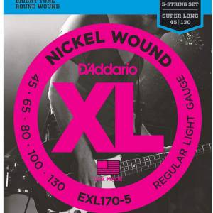 Juego de Cuerdas para Bajo D´Addario EXL170-5