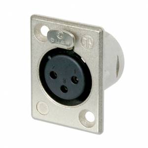 Conector Chasís XLR hembra Neutrik NC3FP1