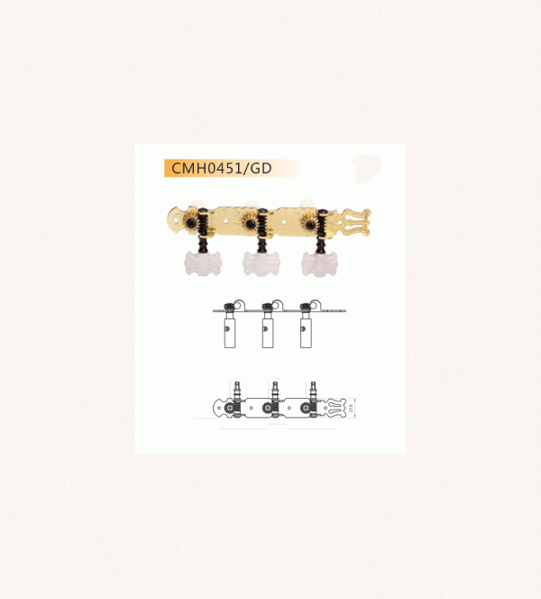 Clavijero para Guitarra Clásica Dr Parts CMH0451GD - Image 2