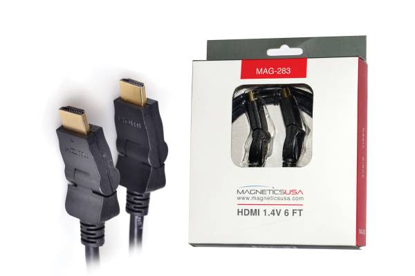 Cable HDMI de 6 pies giratorio 180 º Magnetics