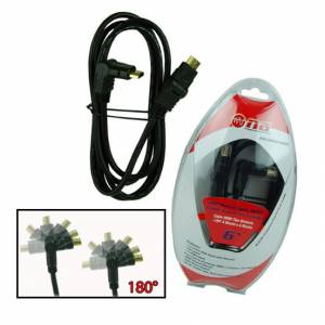 Cable HDMI de 6 pies giratorio 180 º