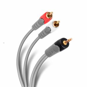 Cable de 3.5 St. a 2 Rca macho de 3 Mts.
