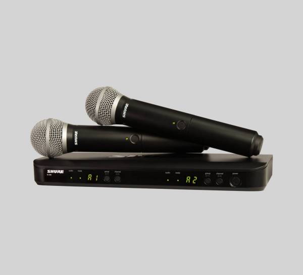 Micrófono Inalámbrico Doble de Mano SHURE BLX288PG58