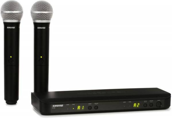 Micrófono Inalámbrico Doble de Mano SHURE BLX288PG58 - Image 2
