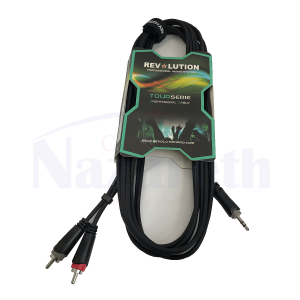 Cable de 3.5 St. a RCA de 3 Mts. Revolution EXT20500