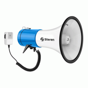 Megáfono de 25 watts con grabador de voz y batería recargable MG255
