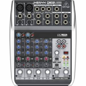 Mezcladora de 4 canales con USB Behringer XENYX Q802USB