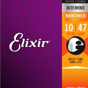 Juego de cuerdas de metal para Guitarra Elixir 11002