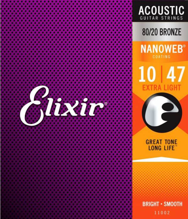 Juego de cuerdas de metal para Guitarra Elixir 11002