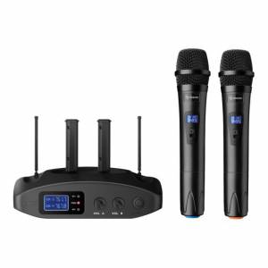 Micrófono Inalámbrico de Mano Doble Steren WR-810
