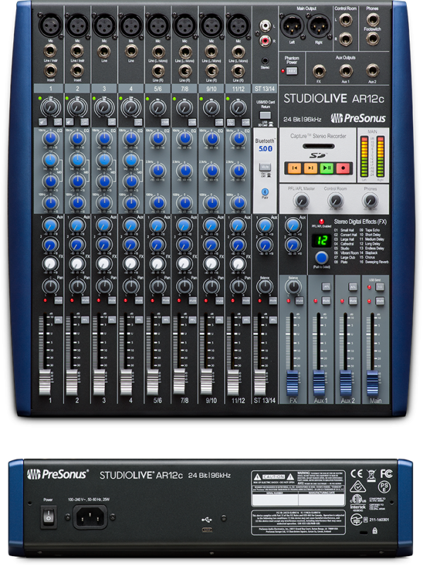 Mezcladora de 12 canales con efectos Presonus AR12C - Image 3