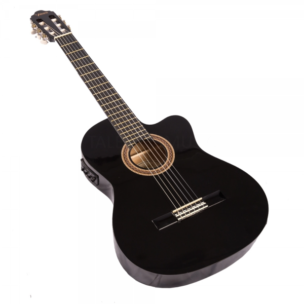 Guitarra Electroacústica de Nylon Valencia VC104CEBK - Image 2