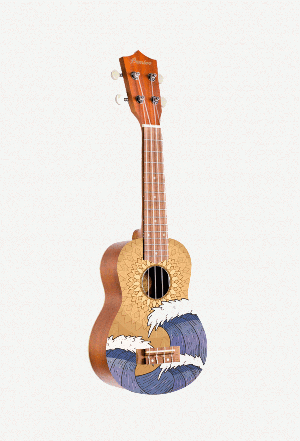 Ukelele Soprano Bamboo Wave