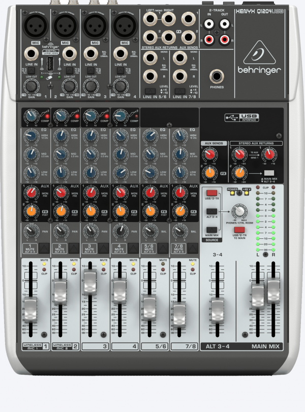 Mezcladora de 6 canales Behringer Q1204USB - Image 3