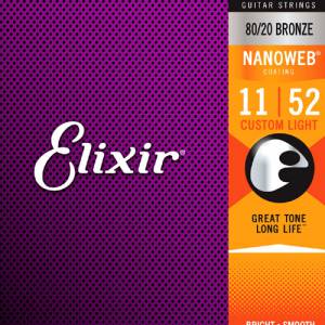 Juego de cuerdas de metal para acústica Elixir 11027