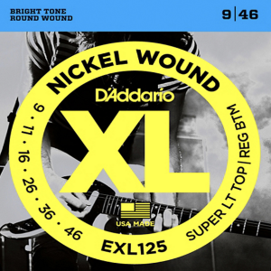 Juego de cuerdas para guitarra eléctrica D´Addario EXL125