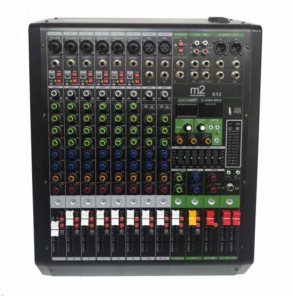 Mezcladora de 12 canales con efectos M2 X12