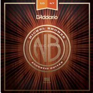 Juego de cuerdas de metal para guitarra acústica D´Addario NB1047