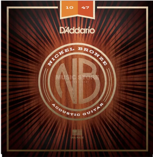 Juego de cuerdas de metal para guitarra acústica D´Addario NB1047
