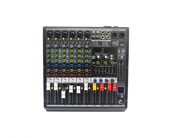 Mezcladora de Audio de 6 canales con Efectos M2 PA6