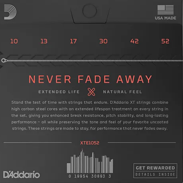 Juego de Cuerdas para Guitarra Eléctrica D´Addario XTE1052 - Image 2