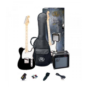 Guitarra Eléctrica Sx tipo telecaster en combo SE2SKBK